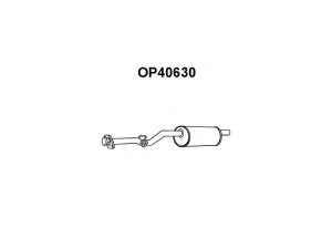 VENEPORTE OP40630 priekinis duslintuvas 
 Išmetimo sistema -> Duslintuvas
5852388, 852971, 91147334, 5852388