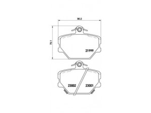 BREMBO P 50 038 stabdžių trinkelių rinkinys, diskinis stabdys 
 Techninės priežiūros dalys -> Papildomas remontas
0001431V002000000, 0001431V003000000