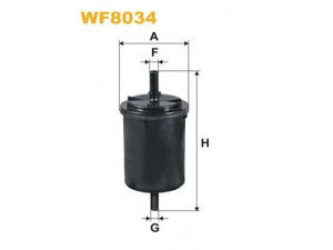 WIX FILTERS WF8034 kuro filtras 
 Techninės priežiūros dalys -> Papildomas remontas
156785, 156793, 1567A5, 1567C6