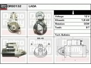 DELCO REMY DRS0132 starteris 
 Elektros įranga -> Starterio sistema -> Starteris