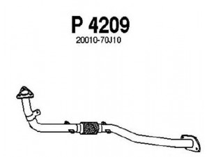 FENNO P4209 išleidimo kolektorius 
 Išmetimo sistema -> Išmetimo vamzdžiai
BM70105, 20010-65Y01, 20010-70J10