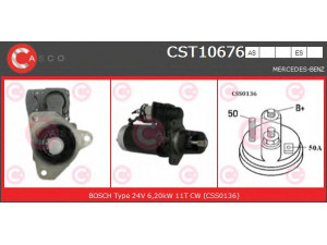 CASCO CST10676ES starteris 
 Elektros įranga -> Starterio sistema -> Starteris
0051515001, 005151500180, 0051516401
