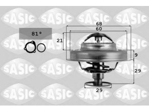 SASIC 3371641 termostatas, aušinimo skystis 
 Aušinimo sistema -> Termostatas/tarpiklis -> Thermostat
93501145, 133764, 133820, 7700665226