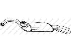 BOSAL 233-559 galinis duslintuvas 
 Išmetimo sistema -> Duslintuvas
191 253 609 AE