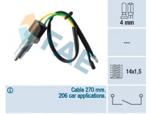 FAE 40580 jungiklis, atbulinės eigos žibintas 
 Elektros įranga -> Šviesų jungikliai/relės/valdymas -> Šviesų jungiklis/svirtis
35600-689-003, 35600-PA5-003, 35600-PA5-013