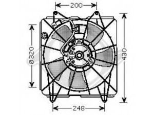 DIEDERICHS 8521007 ventiliatorius, radiatoriaus 
 Aušinimo sistema -> Oro aušinimas
19015RA02, 19015RNAA01, 19020RCJA01
