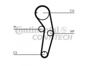 CONTITECH CT1053 paskirstymo diržas 
 Techninės priežiūros dalys -> Papildomas remontas
MD314456, XD314456