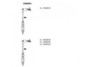 BREMI 206M200 uždegimo laido komplektas 
 Kibirkšties / kaitinamasis uždegimas -> Uždegimo laidai/jungtys
06A 905 409 M