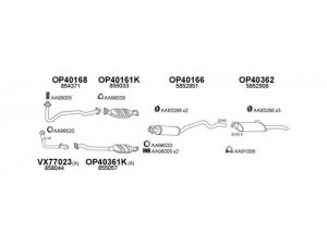 VENEPORTE 400475 išmetimo sistema 
 Išmetimo sistema -> Išmetimo sistema, visa