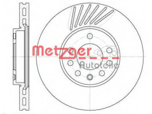 METZGER 6494.10 stabdžių diskas 
 Stabdžių sistema -> Diskinis stabdys -> Stabdžių diskas
0569056, 0569357, 4800912, 4801628