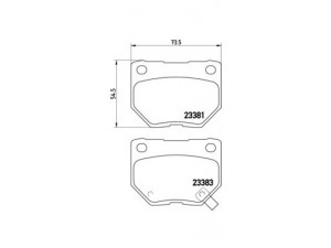 BREMBO P 78 016 stabdžių trinkelių rinkinys, diskinis stabdys 
 Techninės priežiūros dalys -> Papildomas remontas
MDX2750AA, 26696FA000, 26696FA020