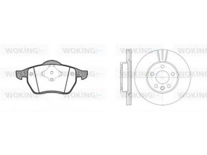 WOKING 82903.04 stabdžių rinkinys, diskiniai stabdžiai 
 Stabdžių sistema -> Diskinis stabdys -> Stabdžių remonto rinkinys
1001093, 1031843, 1045994, 95VW2K021AA