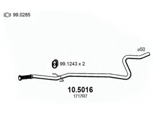 ASSO 10.5016 išleidimo kolektorius 
 Išmetimo sistema -> Išmetimo vamzdžiai
1717CV, 1717R7