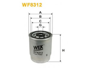WIX FILTERS WF8312 kuro filtras 
 Techninės priežiūros dalys -> Papildomas remontas
31261191, 8624522, 8683212