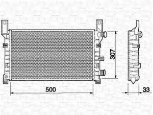 MAGNETI MARELLI 350213499000 radiatorius, variklio aušinimas 
 Aušinimo sistema -> Radiatorius/alyvos aušintuvas -> Radiatorius/dalys
1004039, 1107118, 1654321, 6176237