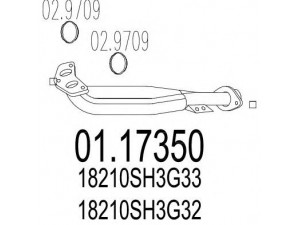 MTS 01.17350 išleidimo kolektorius 
 Išmetimo sistema -> Išmetimo vamzdžiai
18210SH3G32, 18210SH3G33