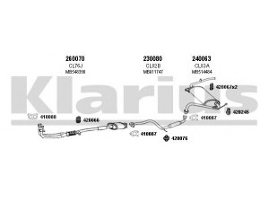 KLARIUS 210052E išmetimo sistema 
 Išmetimo sistema -> Išmetimo sistema, visa