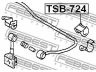 FEBEST TSB-724 skersinio stabilizatoriaus įvorių komplektas 
 Ašies montavimas/vairavimo mechanizmas/ratai -> Stabilizatorius/fiksatoriai -> Sklendės
48815-14060