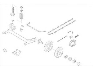 DELPHI FORD-03901-R rato pakaba 
 Ašies montavimas/vairavimo mechanizmas/ratai -> Prekių paieška pagal schemą