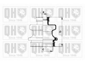 QUINTON HAZELL QJB601 gofruotoji membrana, kardaninis velenas 
 Ratų pavara -> Gofruotoji membrana
115 350 0437, 115 350 1037, 115 350 1137