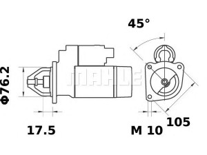 MAHLE ORIGINAL MS 56 starteris 
 Elektros įranga -> Starterio sistema -> Starteris
1 008 813, 1S 4U 11000 AA, 5 023 587