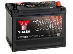 YUASA YBX3068 starterio akumuliatorius 
 Elektros įranga -> Akumuliatorius