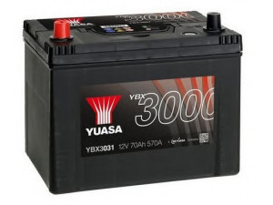 YUASA YBX3031 starterio akumuliatorius 
 Elektros įranga -> Akumuliatorius