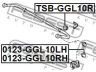 FEBEST 0123-GGL10RH šarnyro stabilizatorius 
 Ašies montavimas/vairavimo mechanizmas/ratai -> Stabilizatorius/fiksatoriai -> Savaime išsilyginanti atrama
48802-48010