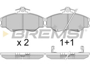 BREMSI BP2708 stabdžių trinkelių rinkinys, diskinis stabdys 
 Techninės priežiūros dalys -> Papildomas remontas
5810143A00, 5810144A00, 5810144A10