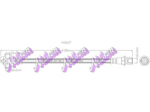 Brovex-Nelson H3607 stabdžių žarnelė 
 Stabdžių sistema -> Stabdžių žarnelės
1631050, 1631051