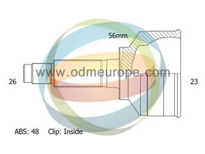 ODM-MULTIPARTS 12-090242 jungčių komplektas, kardaninis velenas 
 Ratų pavara -> Sujungimai/komplektas
43410-05240, 43410-05241, 43410-16132