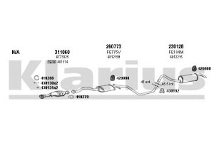 KLARIUS 361068E išmetimo sistema 
 Išmetimo sistema -> Išmetimo sistema, visa