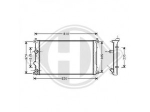 DIEDERICHS 8188605 radiatorius, variklio aušinimas 
 Aušinimo sistema -> Radiatorius/alyvos aušintuvas -> Radiatorius/dalys
2140000Q0H, 2140000QAH, 2140000QAJ