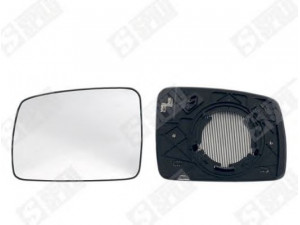 SPILU 12605 veidrodėlio stiklas, išorinis veidrodėlis 
 Kėbulas -> Keleivių kabina -> Veidrodėlis
LR017070