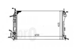 LORO 037-017-0081 radiatorius, variklio aušinimas 
 Aušinimo sistema -> Radiatorius/alyvos aušintuvas -> Radiatorius/dalys
1300247, 1300274, 24418342, 24418344