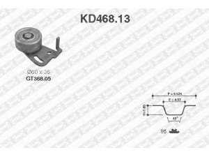 SNR KD468.13 paskirstymo diržo komplektas 
 Techninės priežiūros dalys -> Papildomas remontas
13070-D0100
