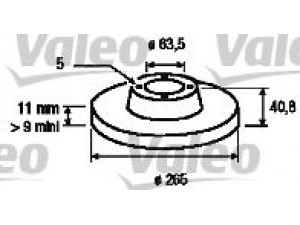 VALEO 186842 stabdžių diskas 
 Stabdžių sistema -> Diskinis stabdys -> Stabdžių diskas
1223540, 1223543, 1253727, 1253728