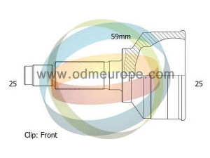 ODM-MULTIPARTS 12-351679 jungčių komplektas, kardaninis velenas 
 Ratų pavara -> Sujungimai/komplektas
46307134, 46307309, 46307901, 7081591