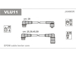 JANMOR VLU11 uždegimo laido komplektas 
 Kibirkšties / kaitinamasis uždegimas -> Uždegimo laidai/jungtys
3342846-7, 3433362-5