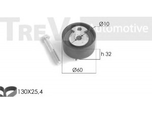 TREVI AUTOMOTIVE KD1201 paskirstymo diržo komplektas 
 Techninės priežiūros dalys -> Papildomas remontas
1135358, 1C1Q6M260BA