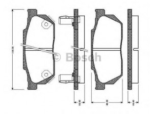 BOSCH 0 986 TB2 103 stabdžių trinkelių rinkinys, diskinis stabdys 
 Techninės priežiūros dalys -> Papildomas remontas
45022-SH3-306, 45022-SH3-903, 45022-SH3-N30