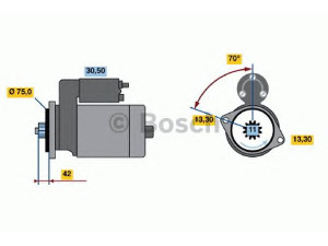 BOSCH 0 986 020 031 starteris 
 Elektros įranga -> Starterio sistema -> Starteris
GNU 4558, ADU 7457, GNU 4558