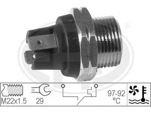 ERA 330269 temperatūros jungiklis, radiatoriaus ventiliatorius 
 Aušinimo sistema -> Siuntimo blokas, aušinimo skysčio temperatūra
004 433 017, 6U0 959 481 E, 1264 21