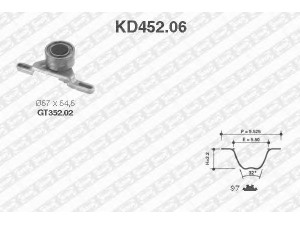 SNR KD452.06 paskirstymo diržo komplektas 
 Techninės priežiūros dalys -> Papildomas remontas
6182891