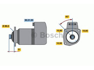 BOSCH 0 001 416 073 starteris