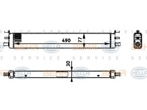 HELLA 8MK 376 722-321 radiatorius, variklio aušinimas 
 Aušinimo sistema -> Radiatorius/alyvos aušintuvas -> Radiatorius/dalys
203 500 03 00, A 203 500 03 00